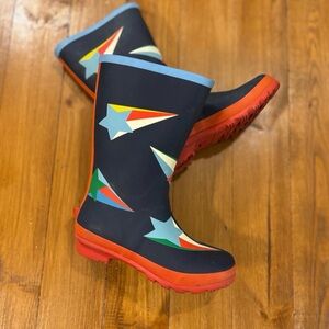 Mini Boden Allover Stars Rainboots/Wellies Youth 13/1 Retro